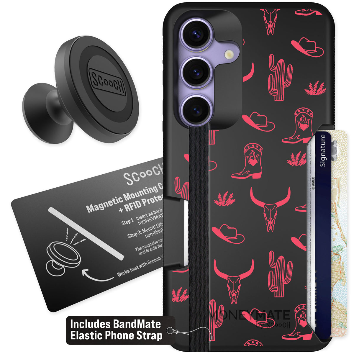 Scooch Moneymate Howdy Honey for Galaxy S25 — Starter Bundle