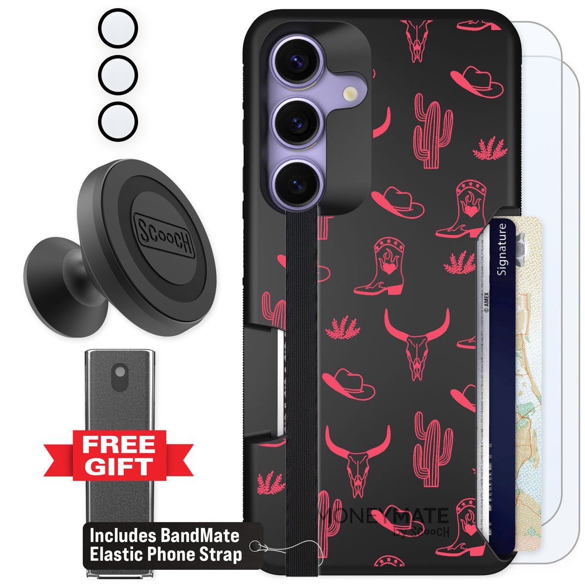 Scooch Moneymate Howdy Honey for Galaxy S25 — Defender Bundle