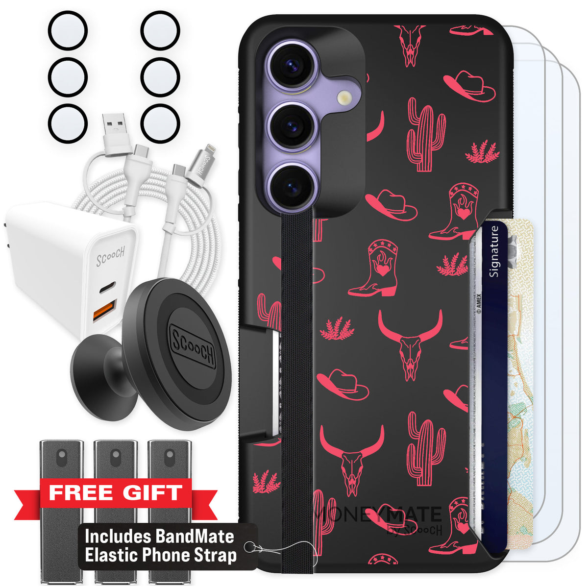 Scooch Moneymate Howdy Honey for Galaxy S25 — Ultimate Bundle
