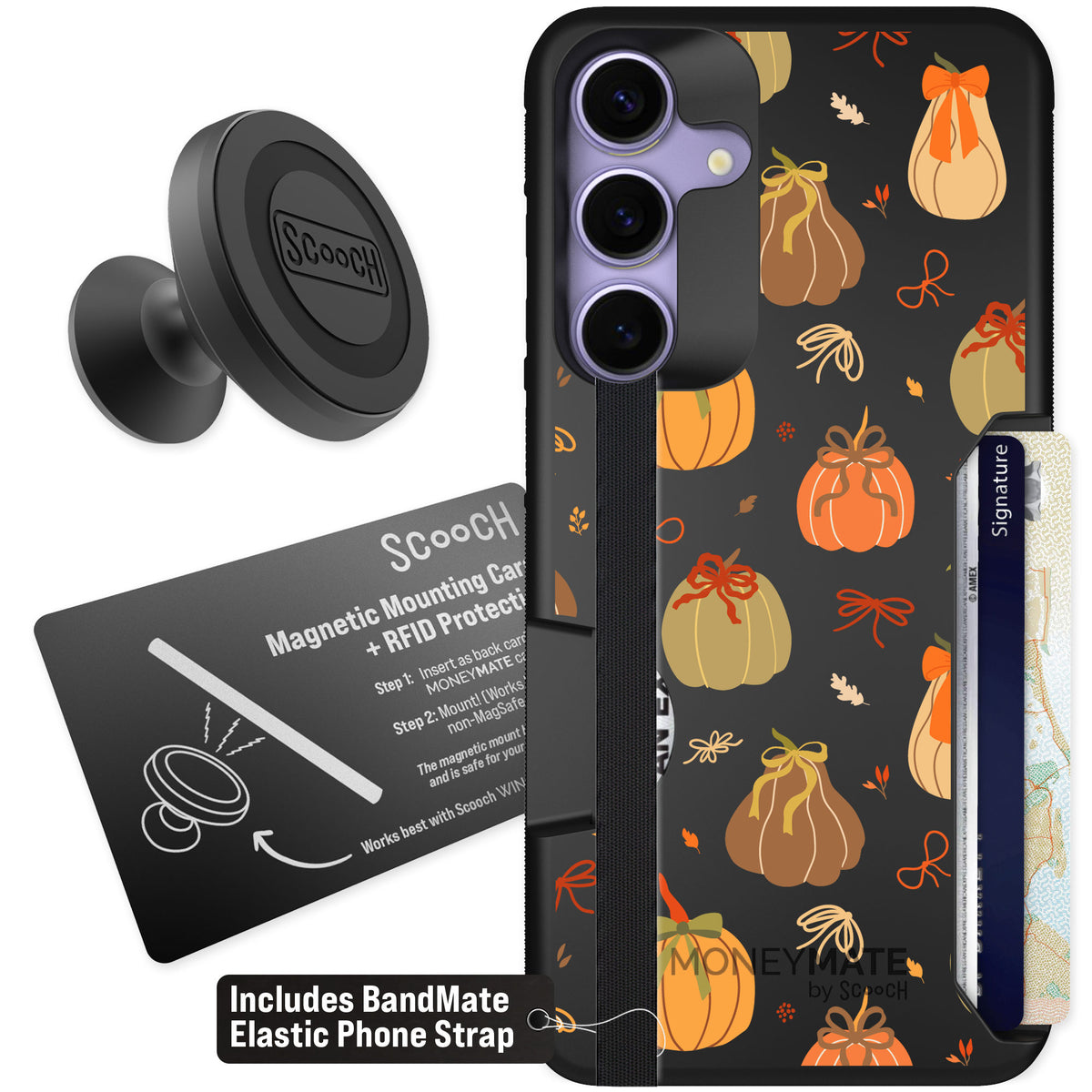 Scooch Moneymate Pretty Pumpkins for Galaxy S25+ — Starter Bundle