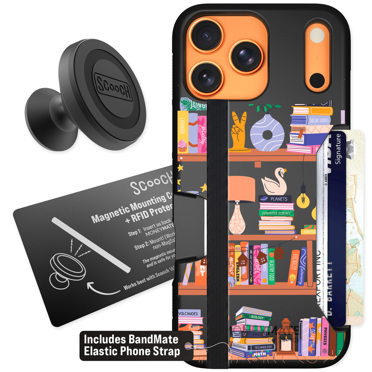 Scooch Moneymate Little Library for iPhone 17 Pro Max — Starter Bundle