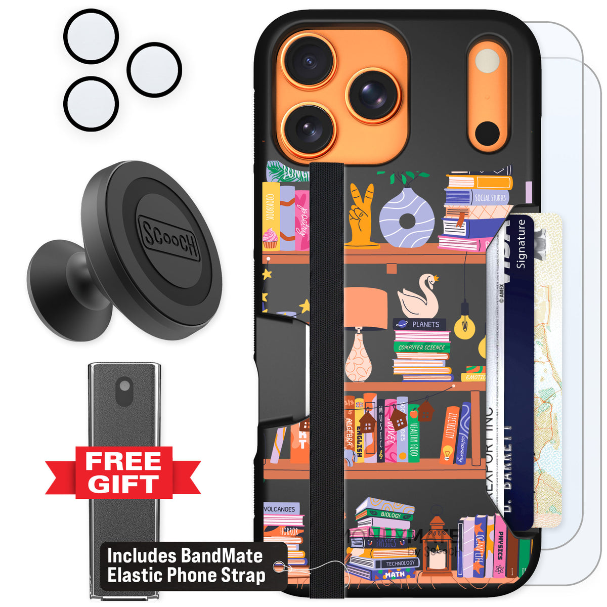 Scooch Moneymate Little Library for iPhone 17 Pro Max — Defender Bundle