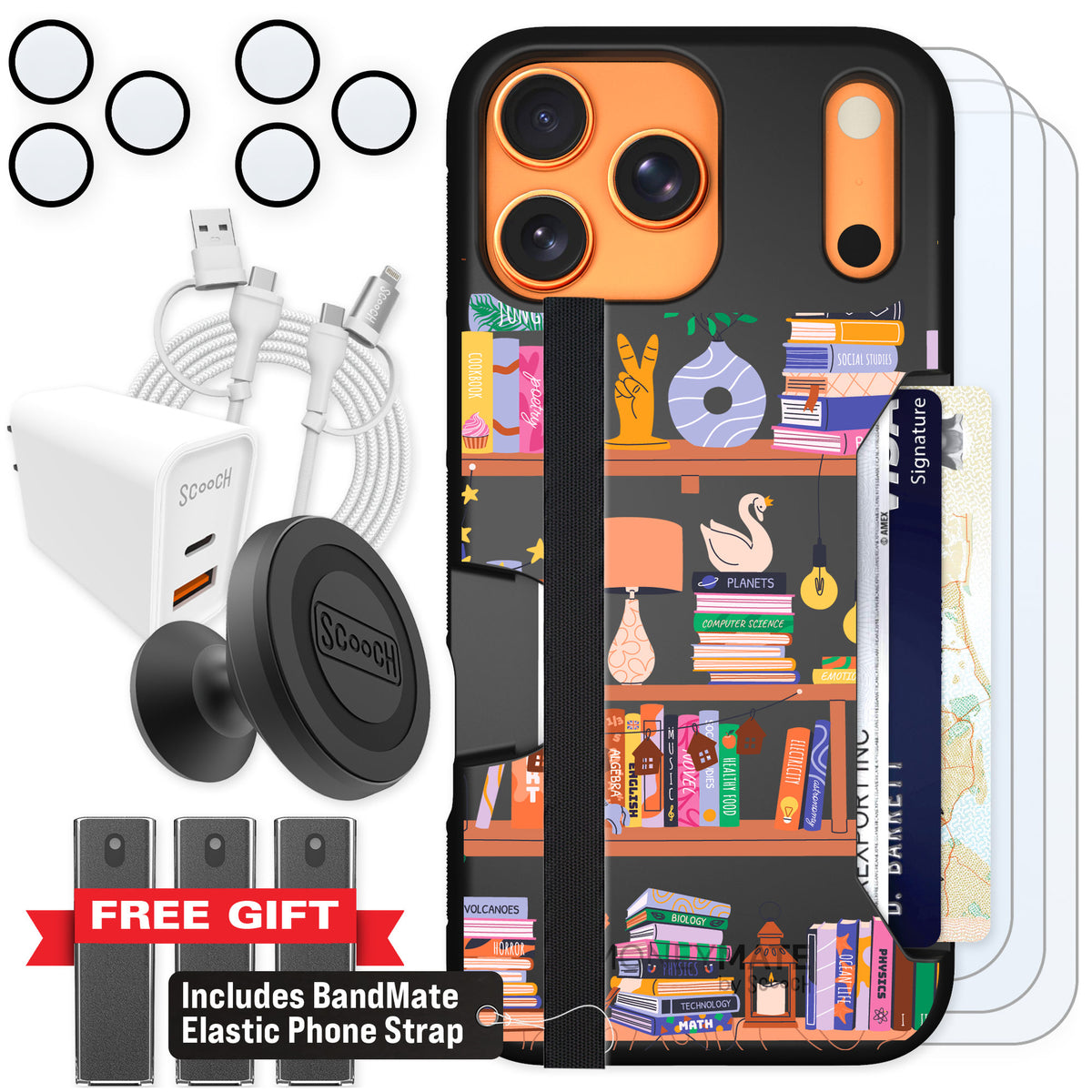 Scooch Moneymate Little Library for iPhone 17 Pro Max — Ultimate Bundle