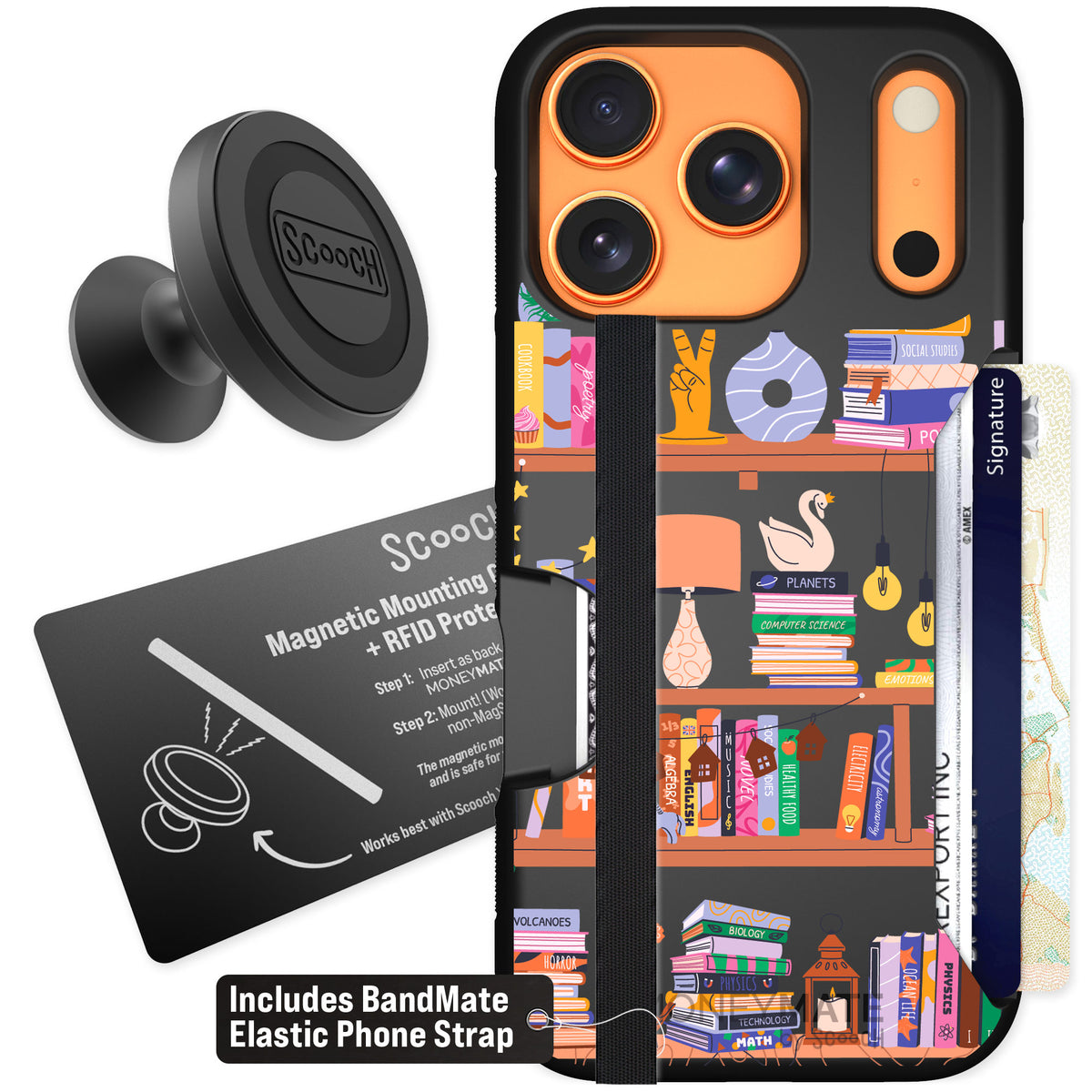 Scooch Moneymate Little Library for iPhone 17 Pro — Starter Bundle