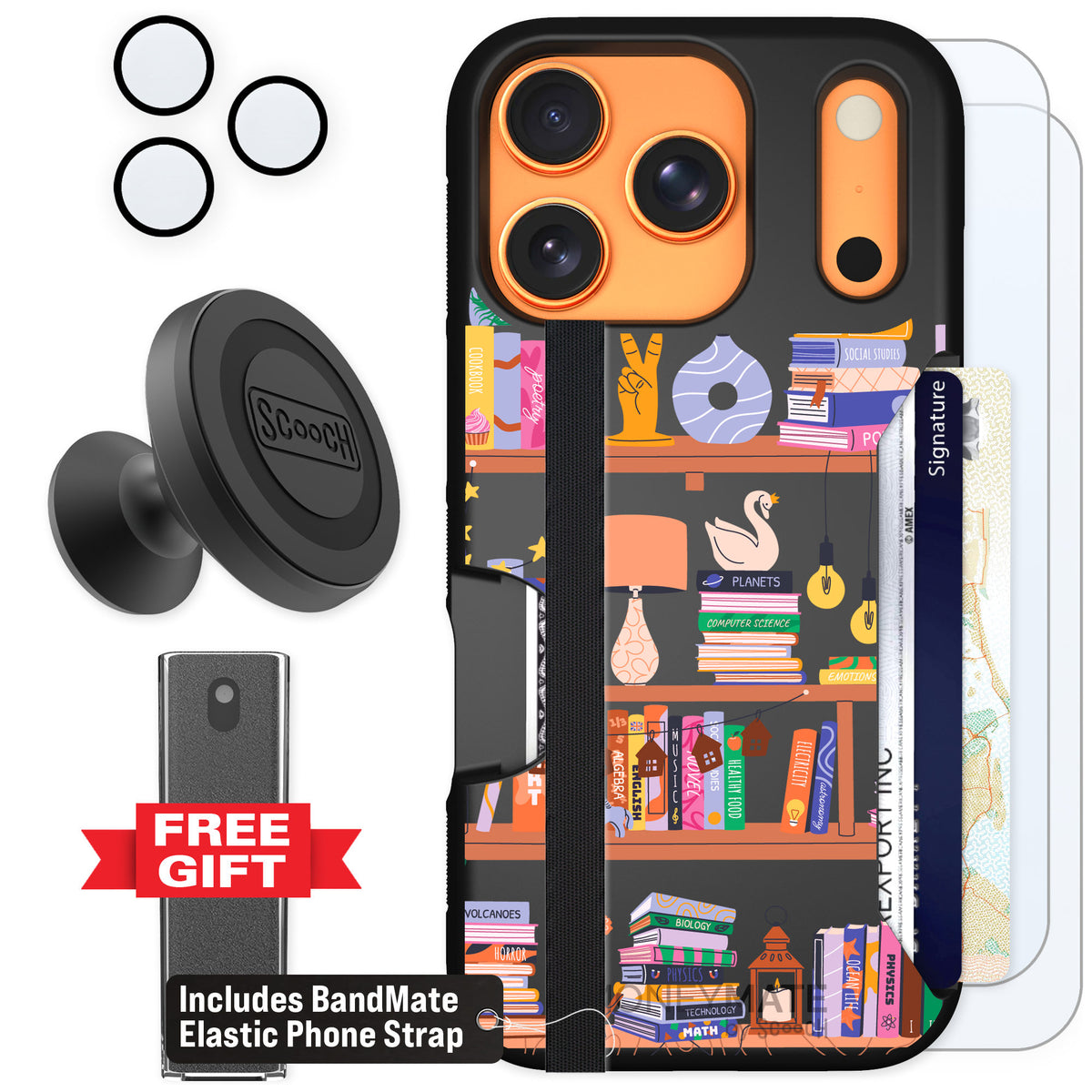 Scooch Moneymate Little Library for iPhone 17 Pro — Defender Bundle