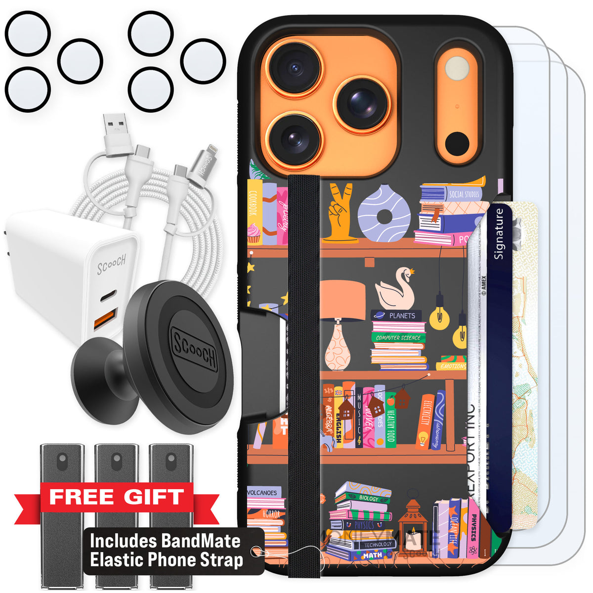 Scooch Moneymate Little Library for iPhone 17 Pro — Ultimate Bundle