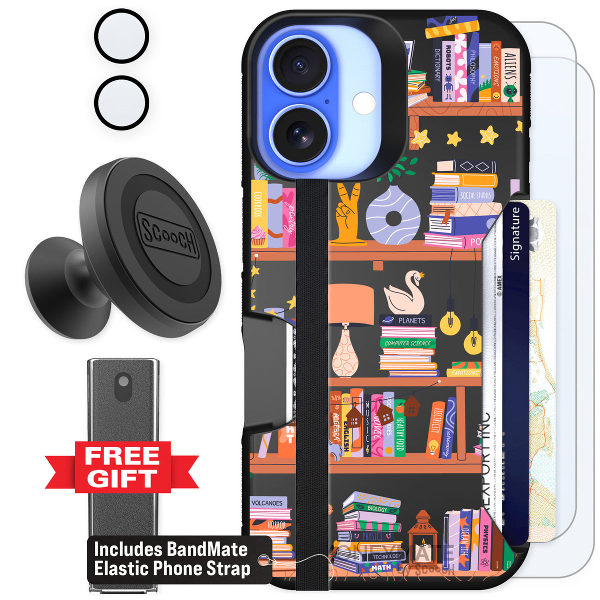 Scooch Moneymate Little Library for iPhone 16 — Defender Bundle