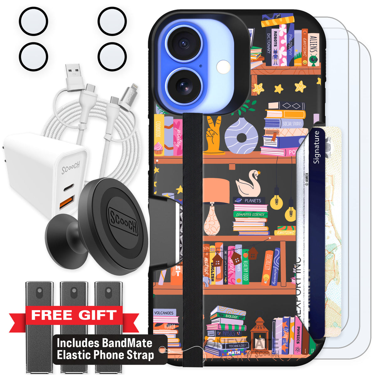 Scooch Moneymate Little Library for iPhone 16 — Ultimate Bundle