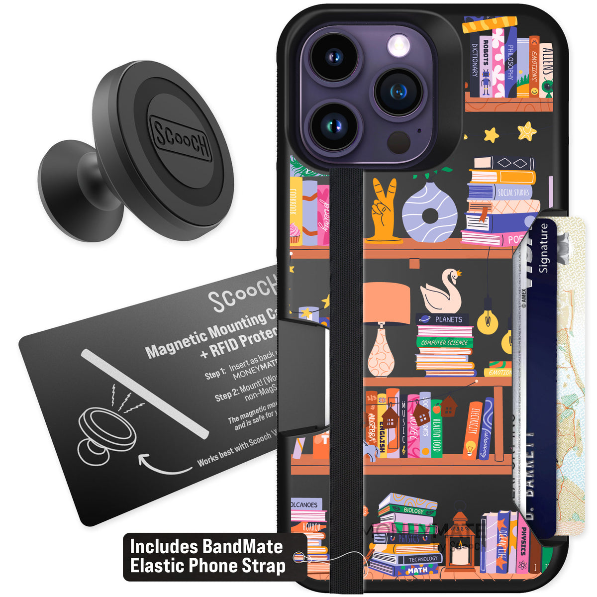 Scooch Moneymate Little Library for iPhone 14 Pro Max — Starter Bundle