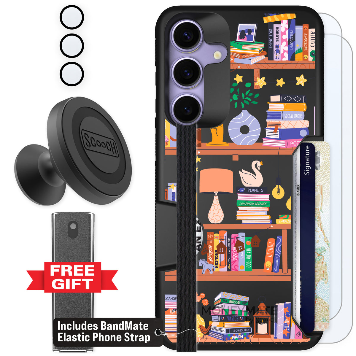 Scooch Moneymate Little Library for Galaxy S25+ — Defender Bundle