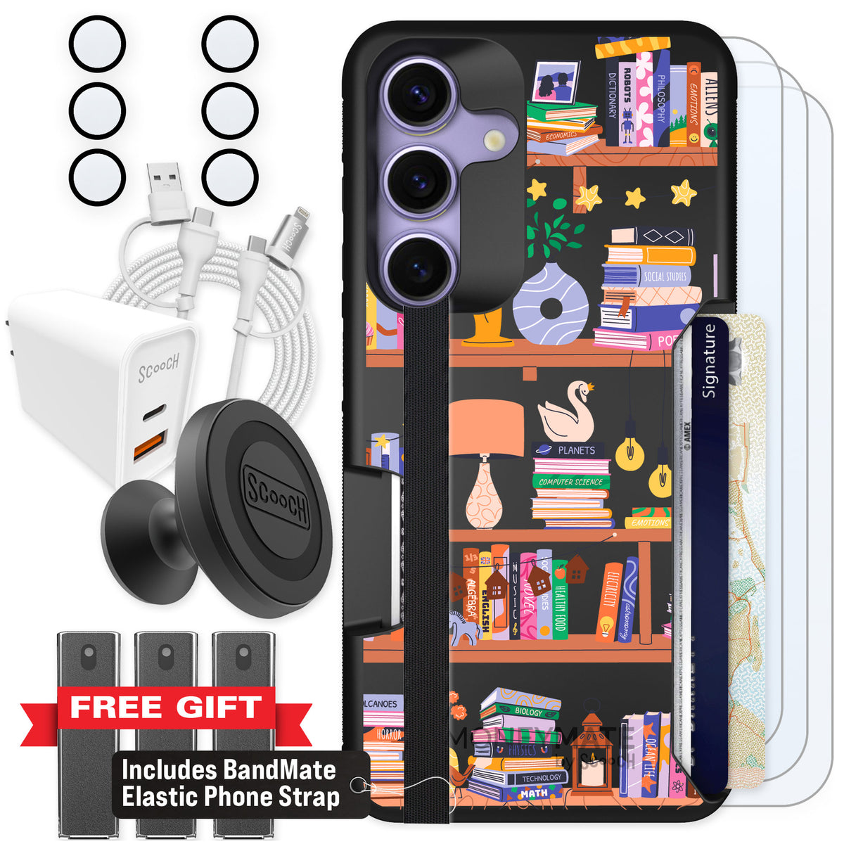 Scooch Moneymate Little Library for Galaxy S25 — Ultimate Bundle