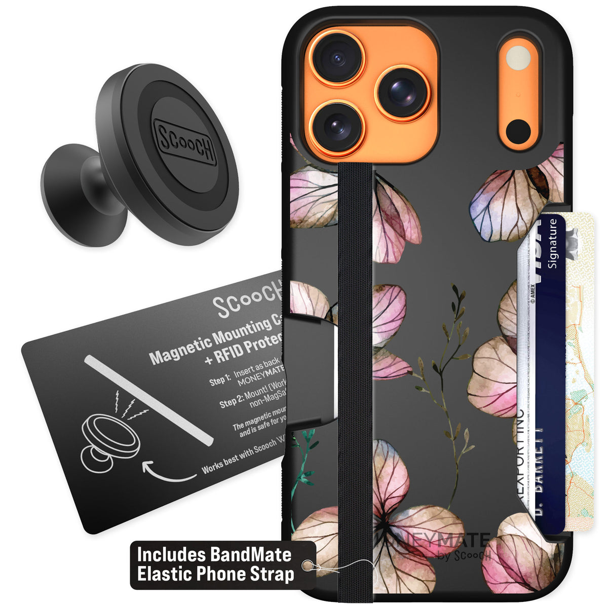 Scooch Moneymate Dried Flowers for iPhone 17 Pro Max — Starter Bundle