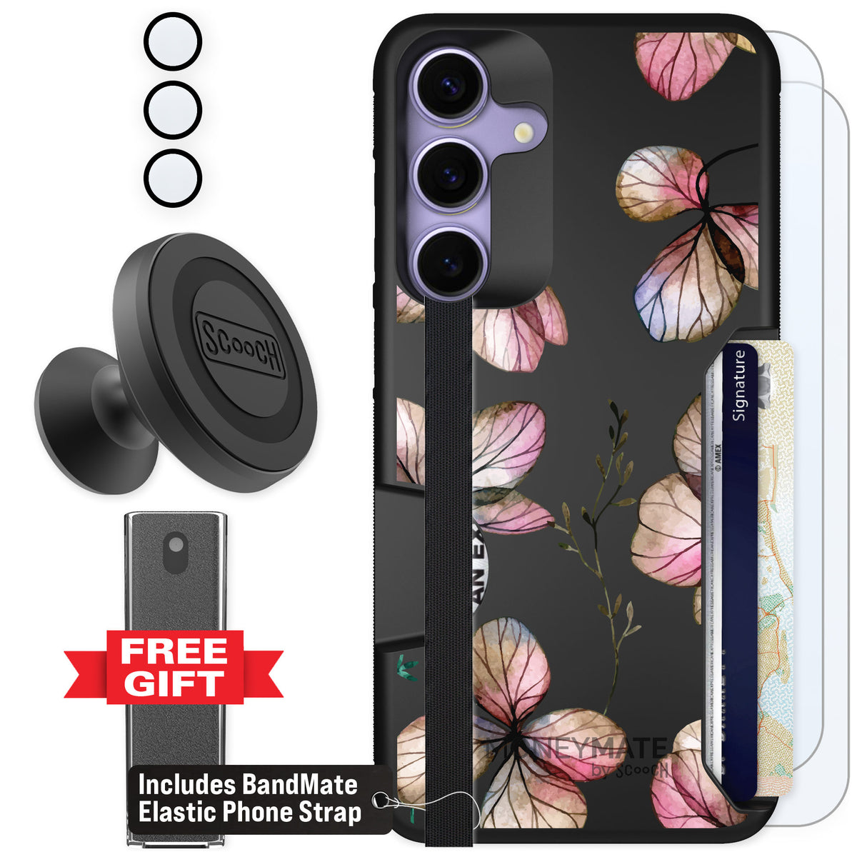 Scooch Moneymate Dried Flowers for Galaxy S25+ — Defender Bundle