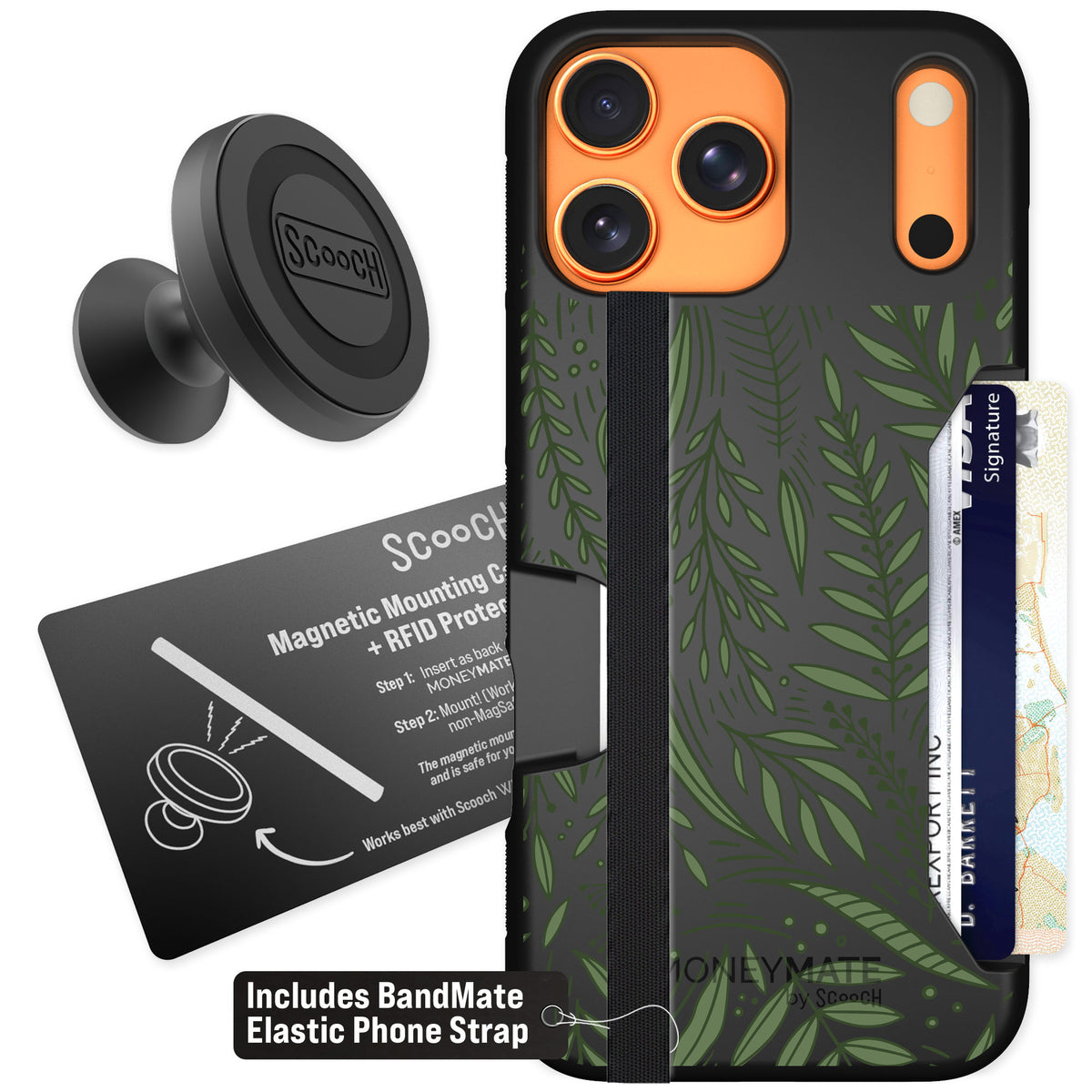 Scooch Moneymate Willow Garden for iPhone 17 Pro Max — Starter Bundle