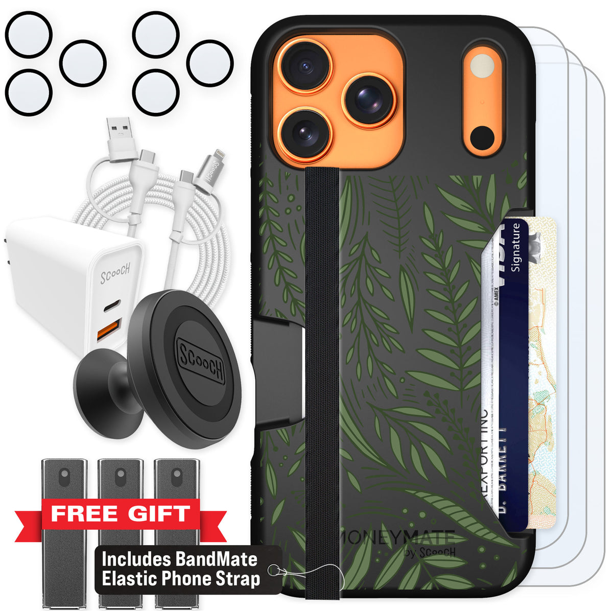 Scooch Moneymate Willow Garden for iPhone 17 Pro Max — Ultimate Bundle