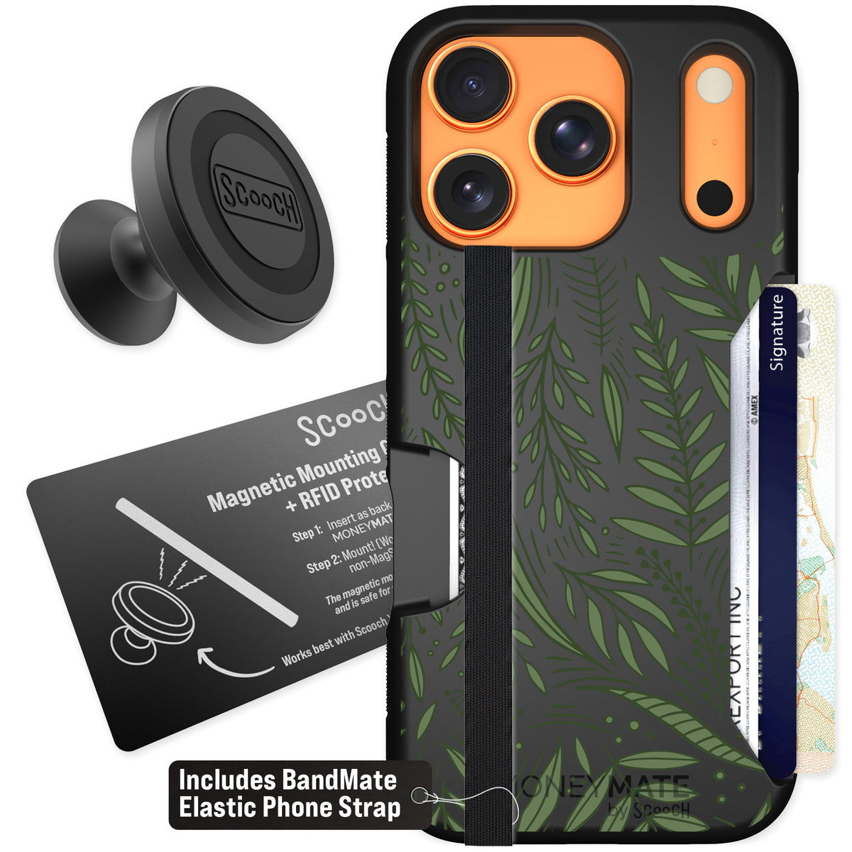 Scooch Moneymate Willow Garden for iPhone 17 Pro — Starter Bundle