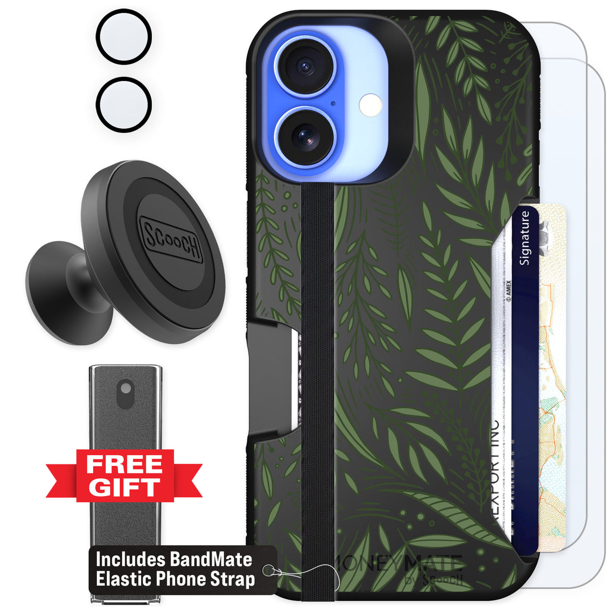 Scooch Moneymate Willow Garden for iPhone 16 — Defender Bundle