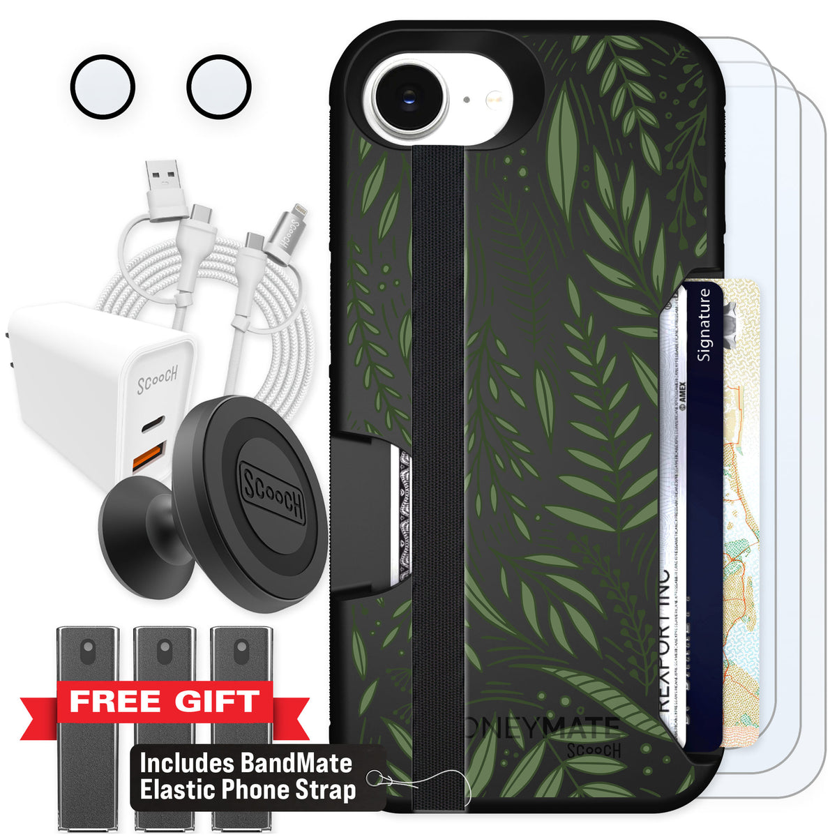 Scooch Moneymate Willow Garden for iPhone 16e — Ultimate Bundle