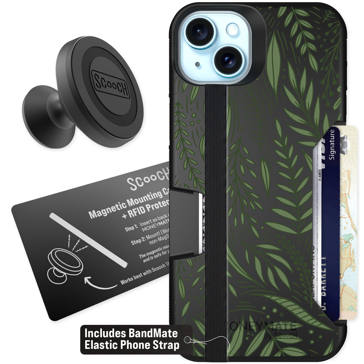 Scooch Moneymate Willow Garden for iPhone 14 Plus — Starter Bundle