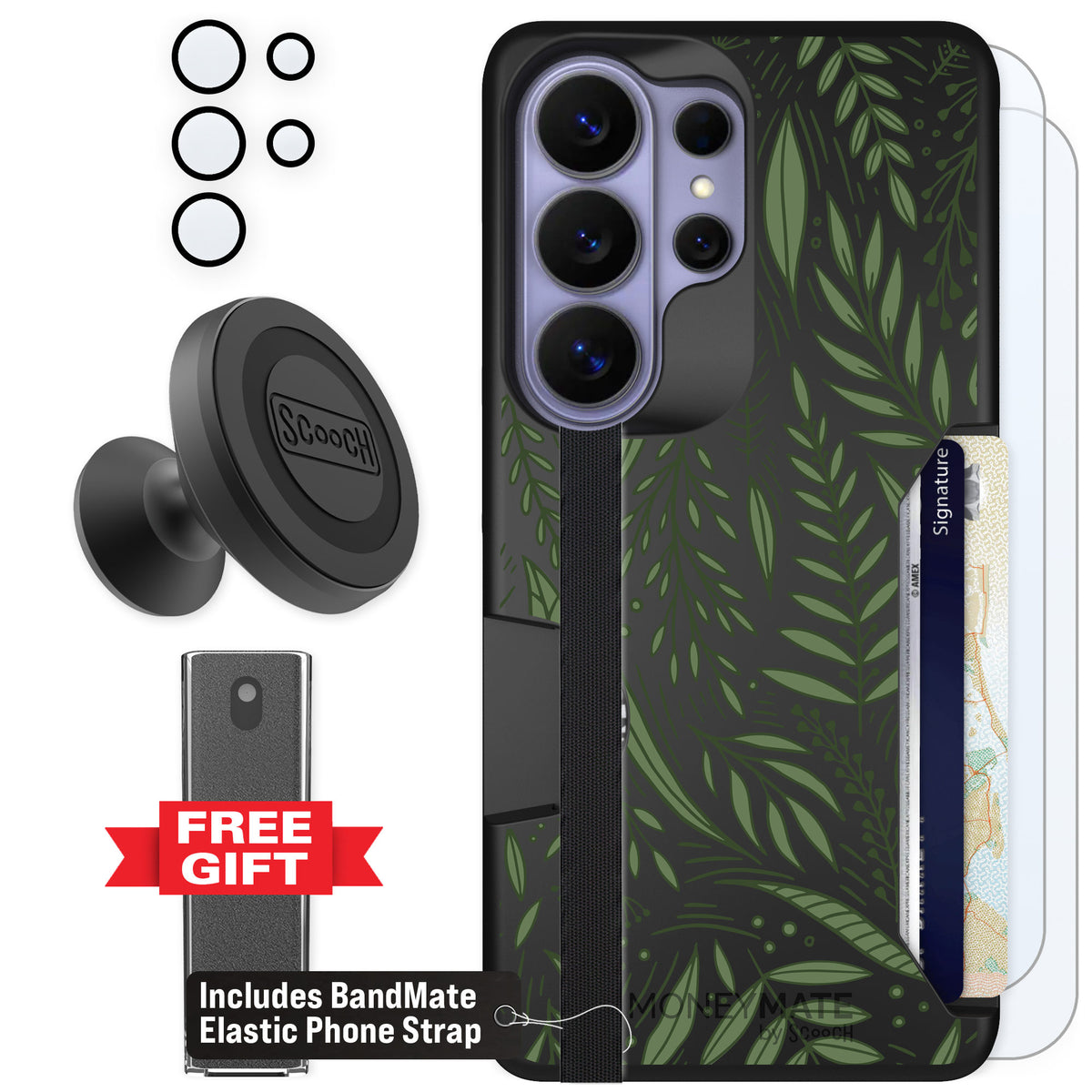 Scooch Moneymate Willow Garden for Galaxy S26 Ultra — Defender Bundle