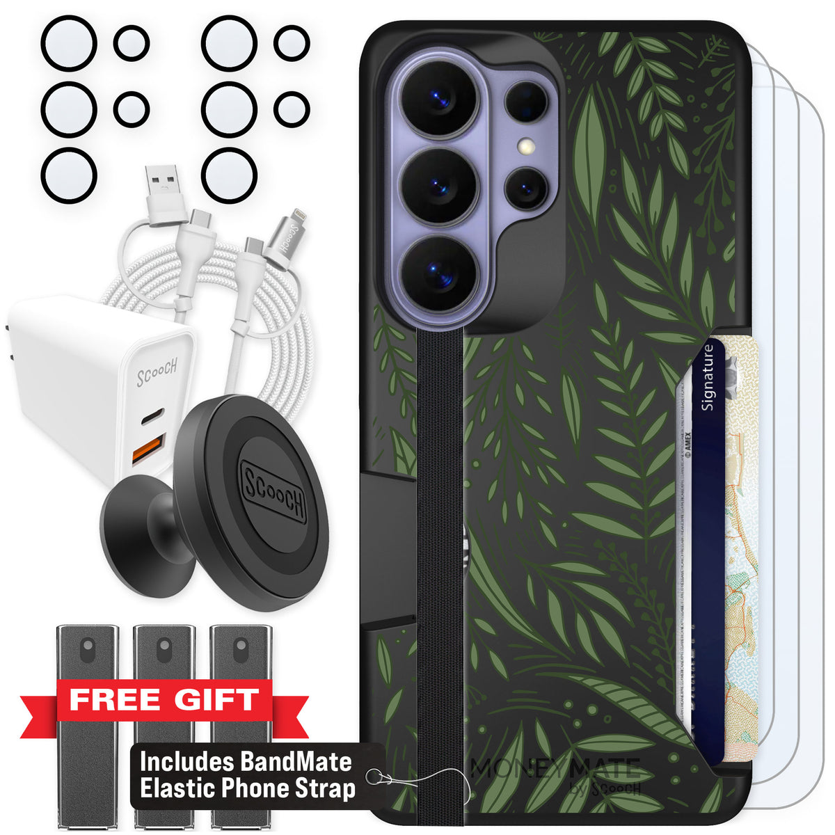Scooch Moneymate Willow Garden for Galaxy S26 Ultra — Ultimate Bundle