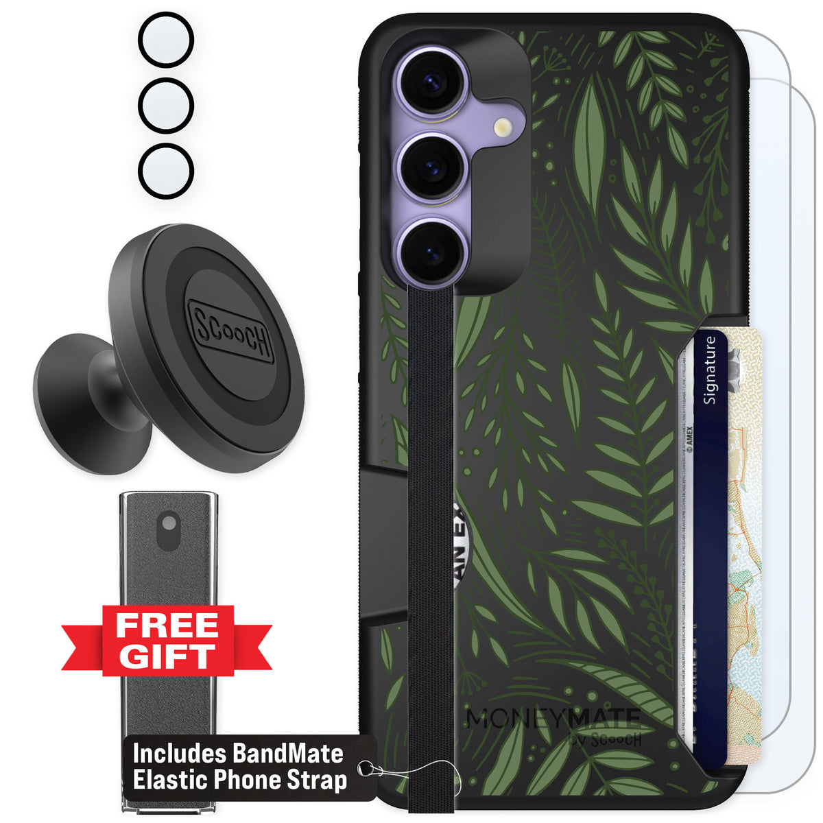 Scooch Moneymate Willow Garden for Galaxy S25+ — Defender Bundle