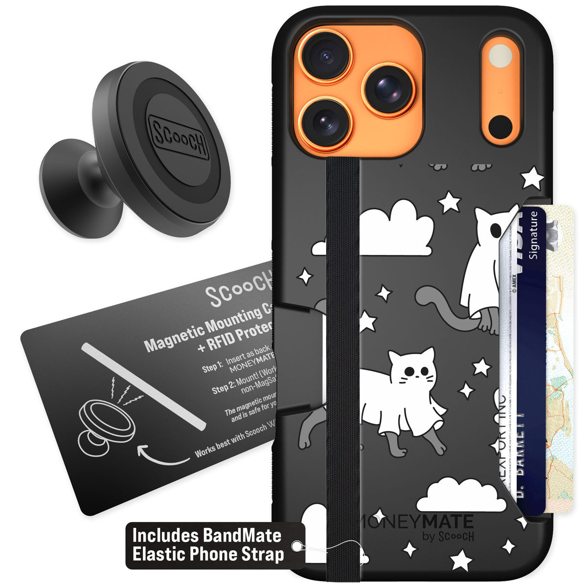 Scooch Moneymate Scaredy Cats for iPhone 17 Pro Max — Starter Bundle