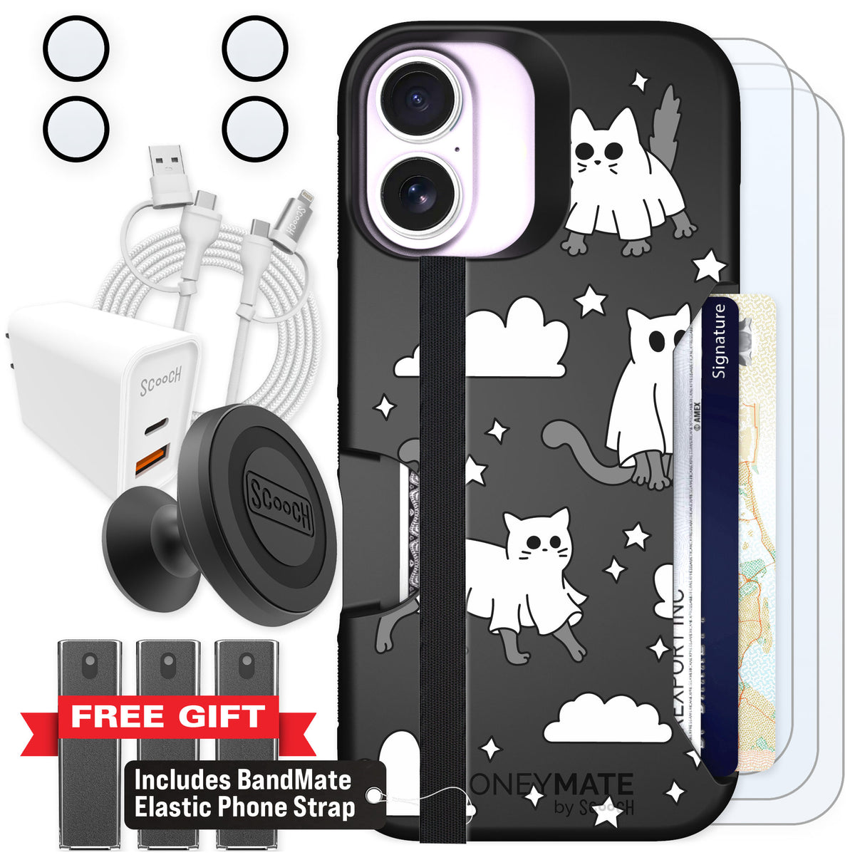 Scooch Moneymate Scaredy Cats for iPhone 17 — Ultimate Bundle