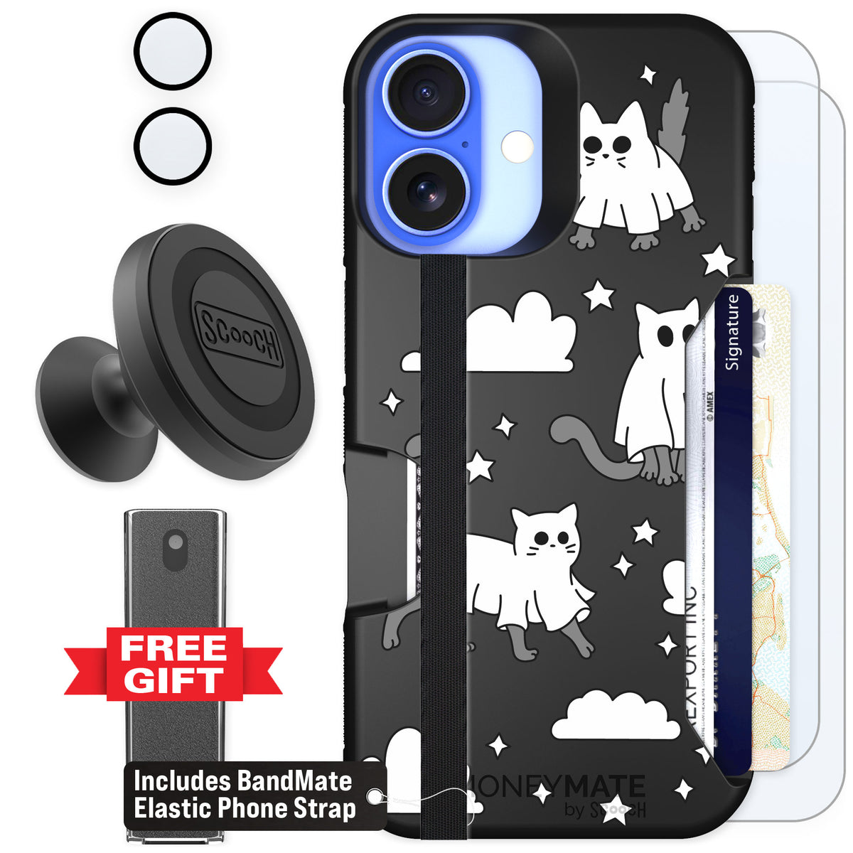 Scooch Moneymate Scaredy Cats for iPhone 16 — Defender Bundle