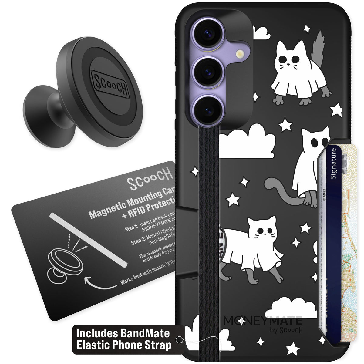 Scooch Moneymate Scaredy Cats for Galaxy S25+ — Starter Bundle