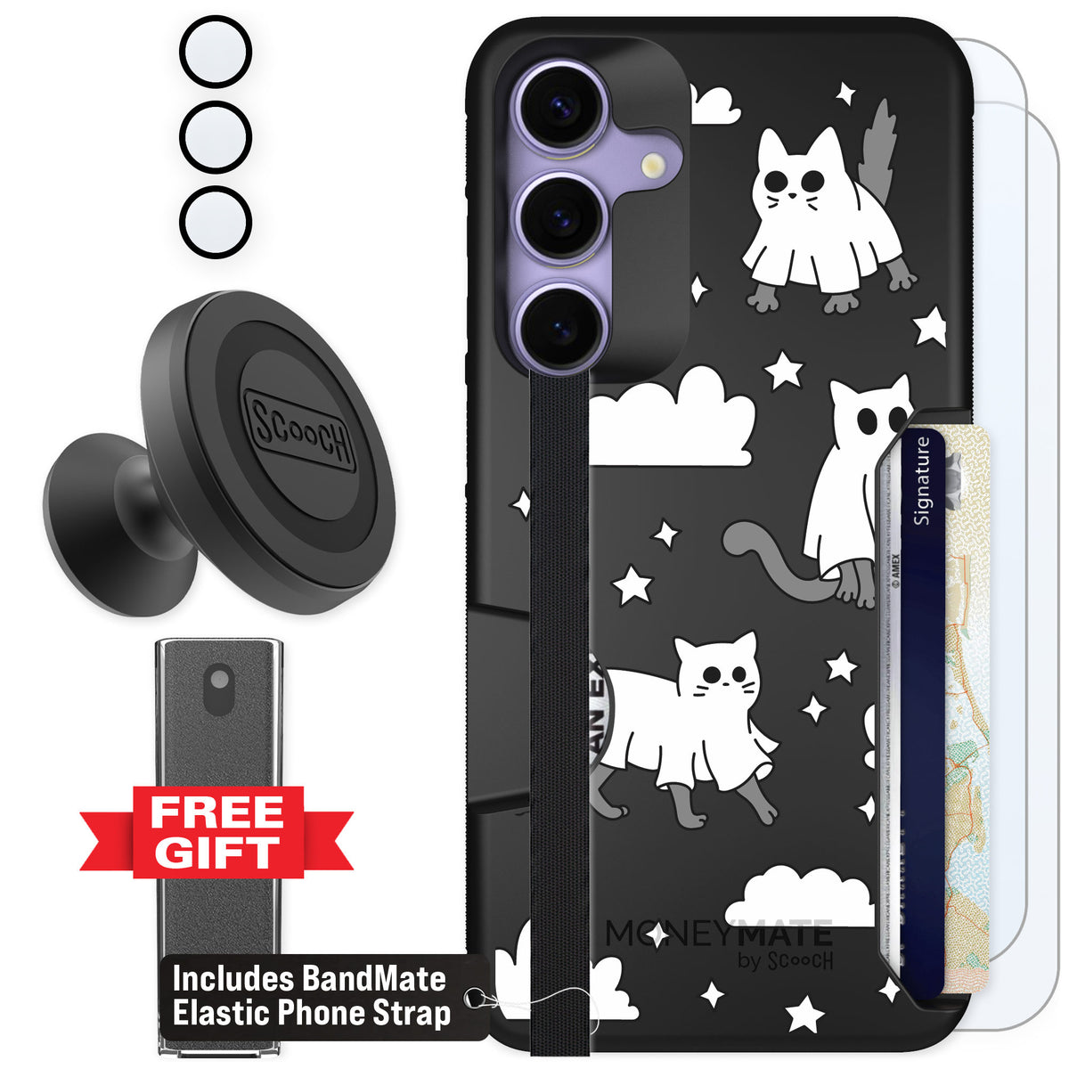 Scooch Moneymate Scaredy Cats for Galaxy S25+ — Defender Bundle