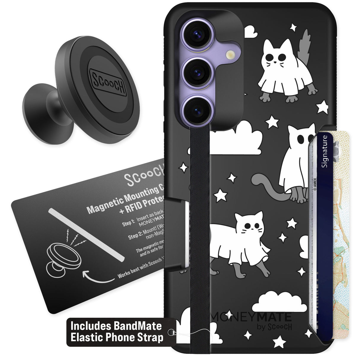 Scooch Moneymate Scaredy Cats for Galaxy S25 — Starter Bundle