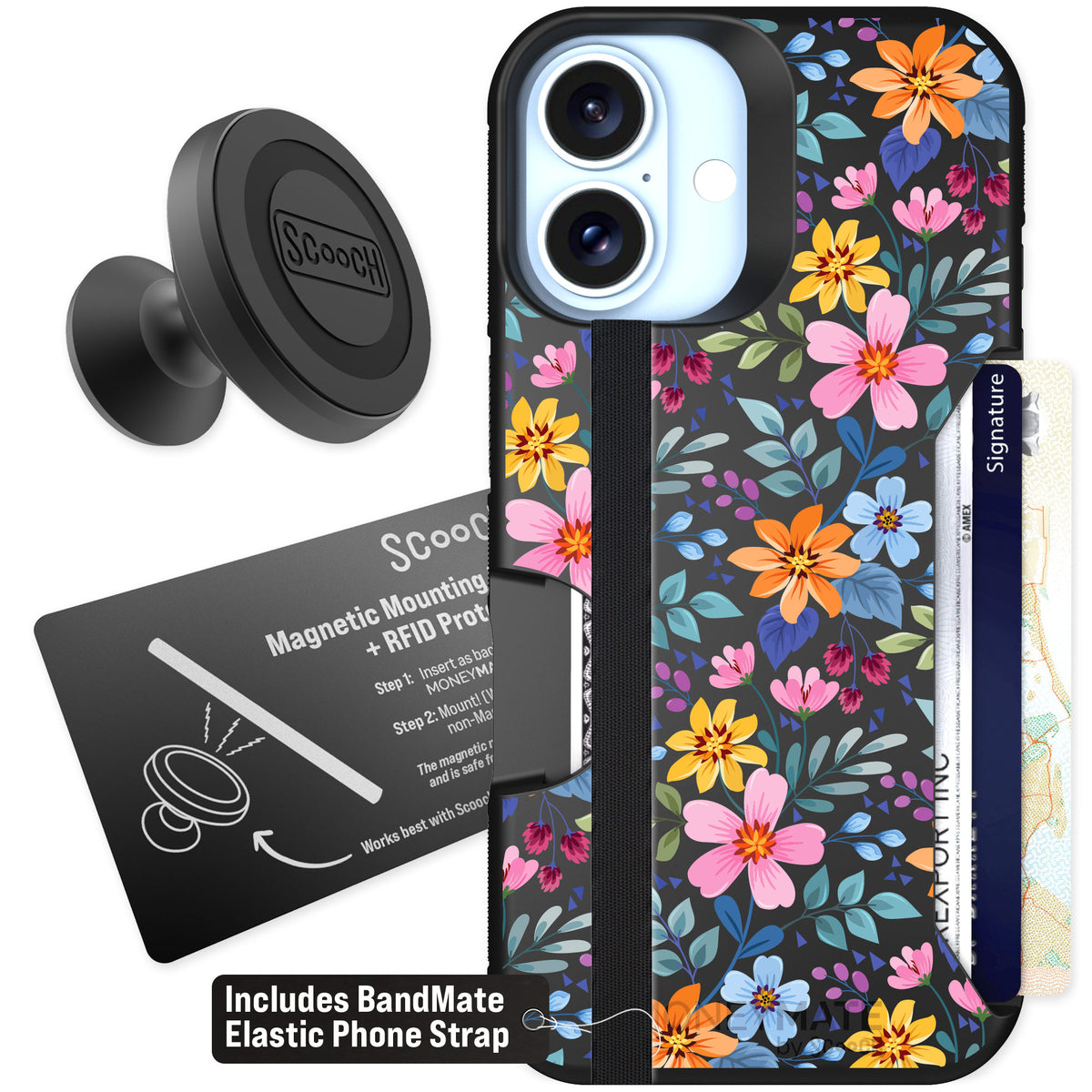 Scooch Moneymate Full Bloom for iPhone 16 — Starter Bundle
