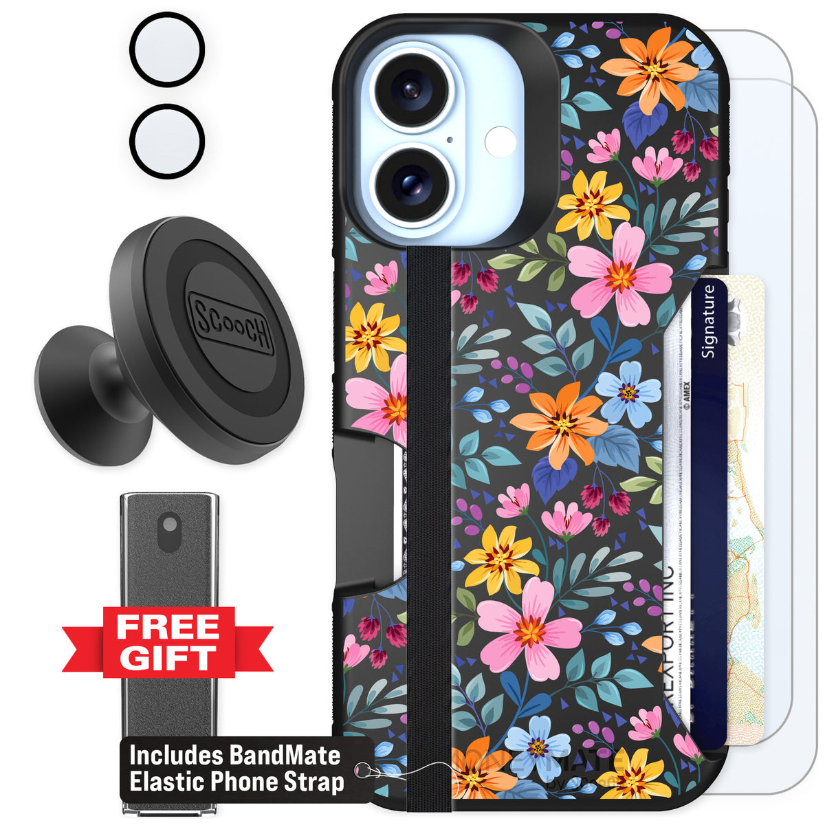 Scooch Moneymate Full Bloom for iPhone 16 — Defender Bundle