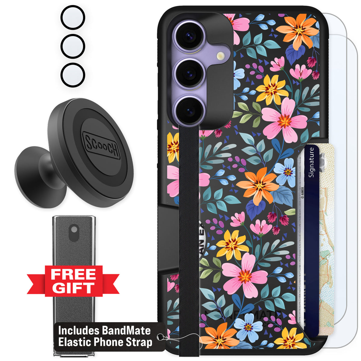 Scooch Moneymate Full Bloom for Galaxy S25+ — Defender Bundle