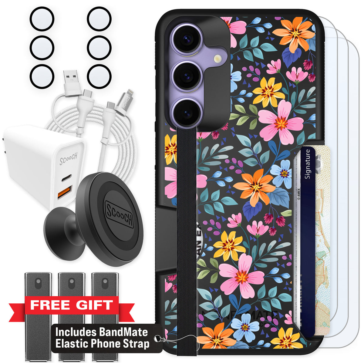 Scooch Moneymate Full Bloom for Galaxy S25+ — Ultimate Bundle