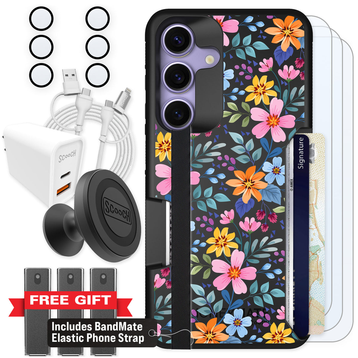 Scooch Moneymate Full Bloom for Galaxy S25 — Ultimate Bundle