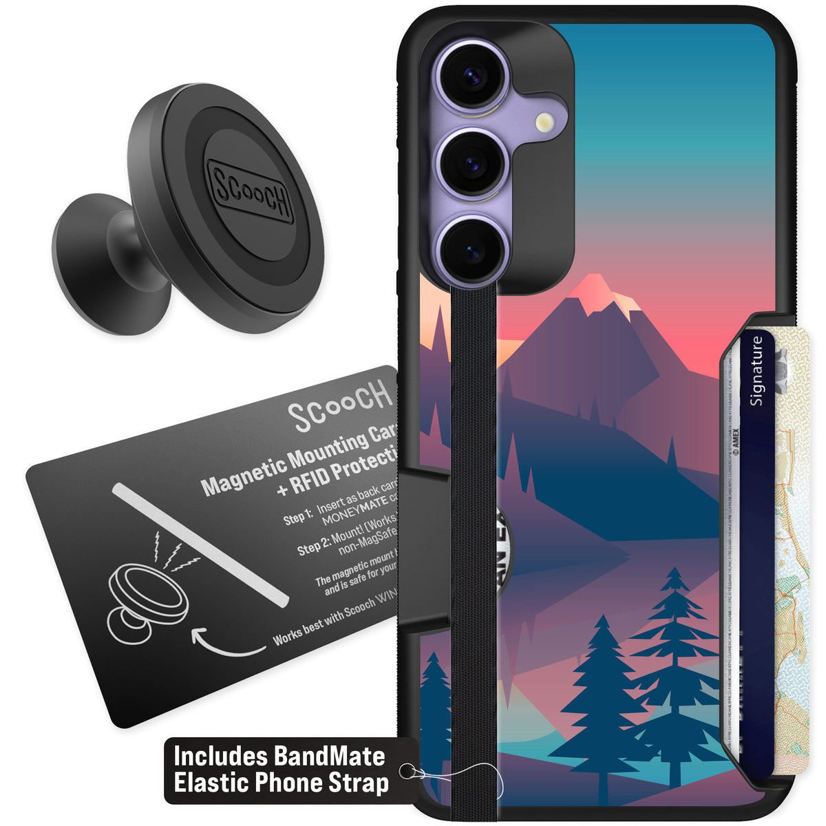Scooch Moneymate Mountain Range for Galaxy S25+ — Starter Bundle