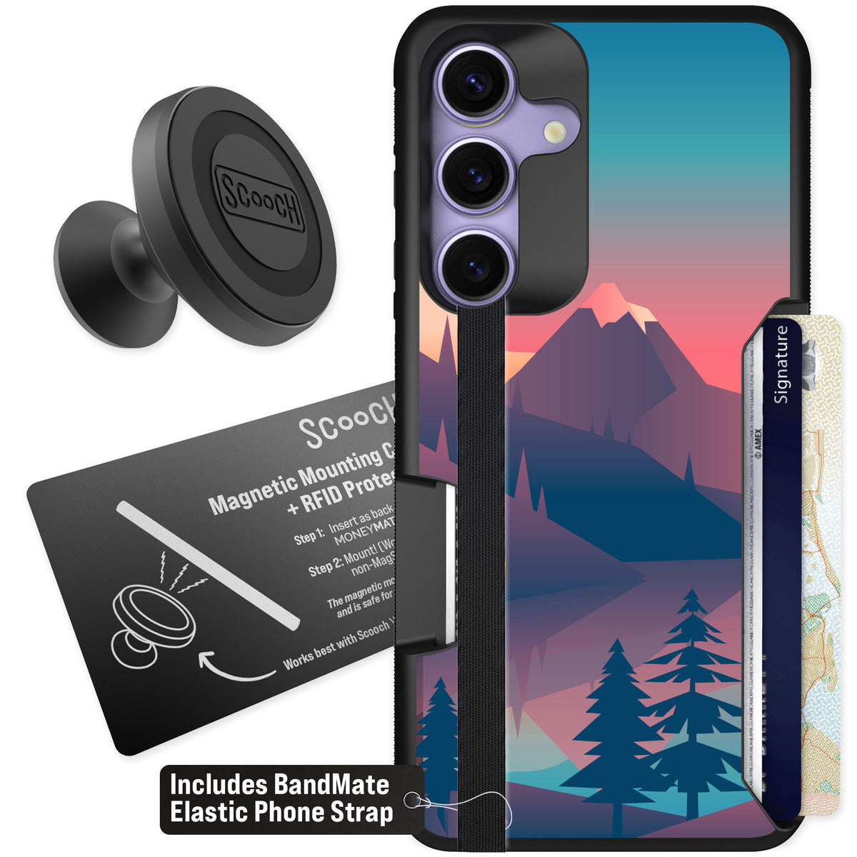 Scooch Moneymate Mountain Range for Galaxy S25 — Starter Bundle