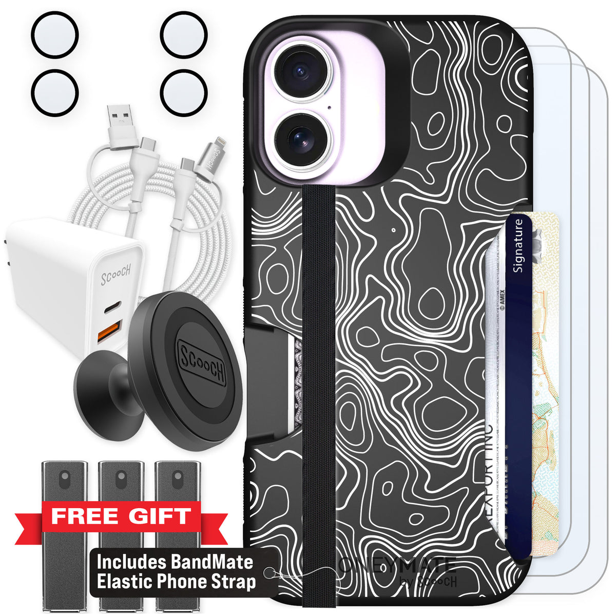 Scooch Moneymate Topography for iPhone 17 — Ultimate Bundle