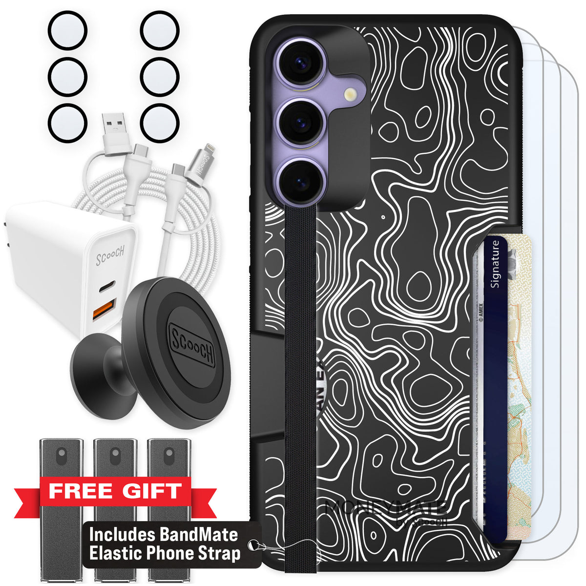 Scooch Moneymate Topography for Galaxy S25+ — Ultimate Bundle