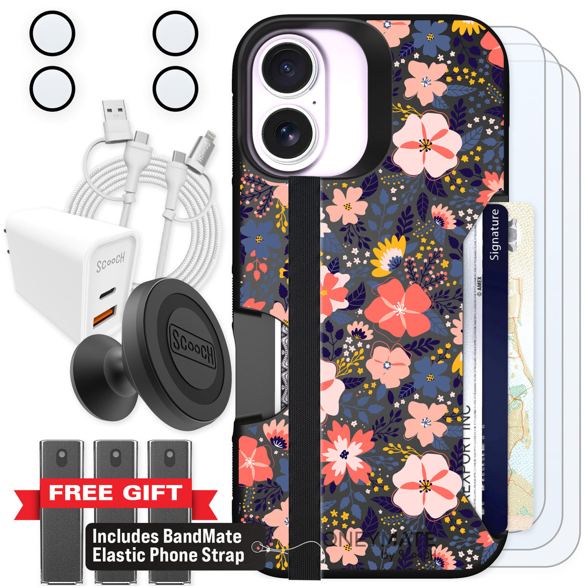 Scooch Moneymate Wildflowers for iPhone 17 — Ultimate Bundle