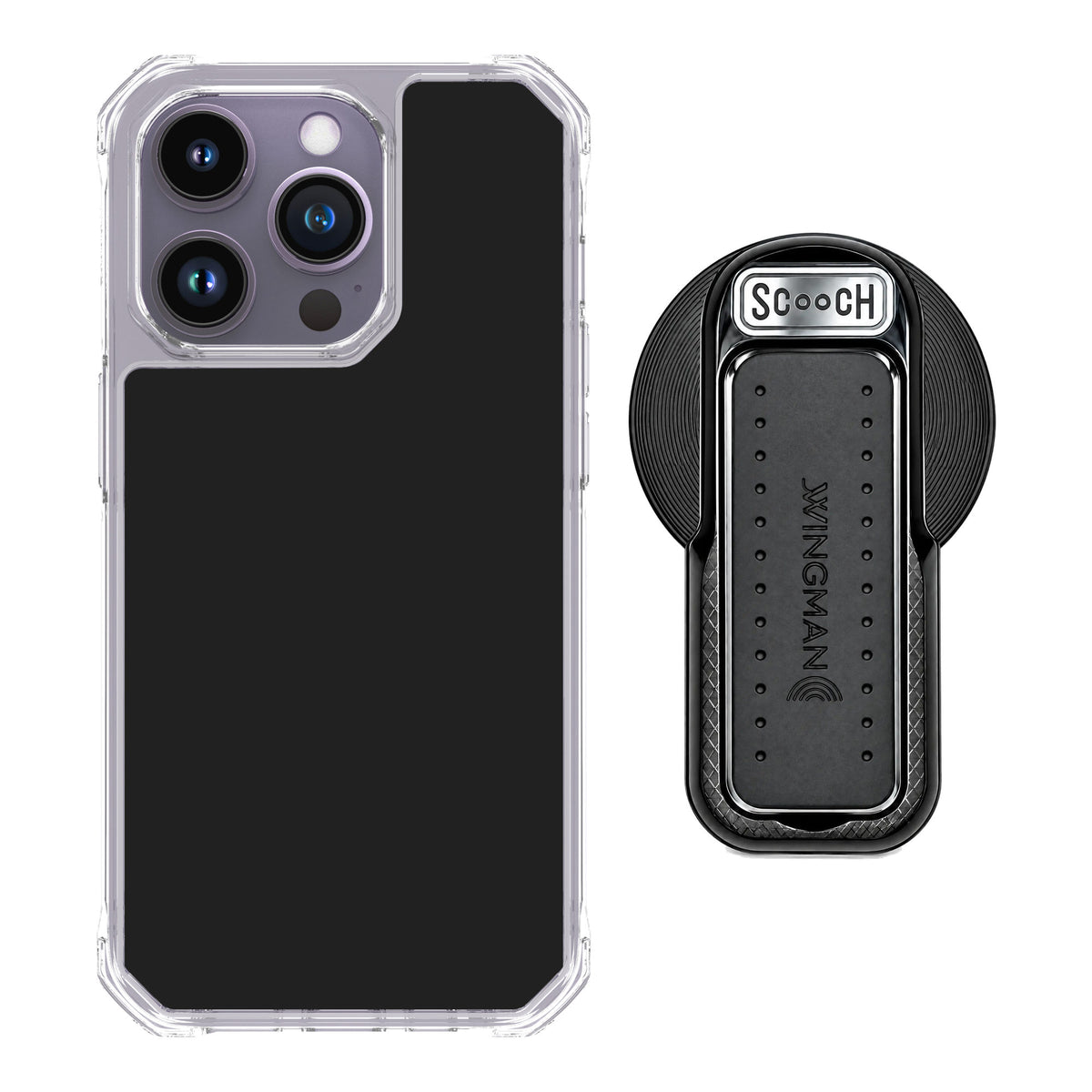 Scooch MagCase Black for iPhone 14 Pro — MagSafe Wingback Bundle - Black