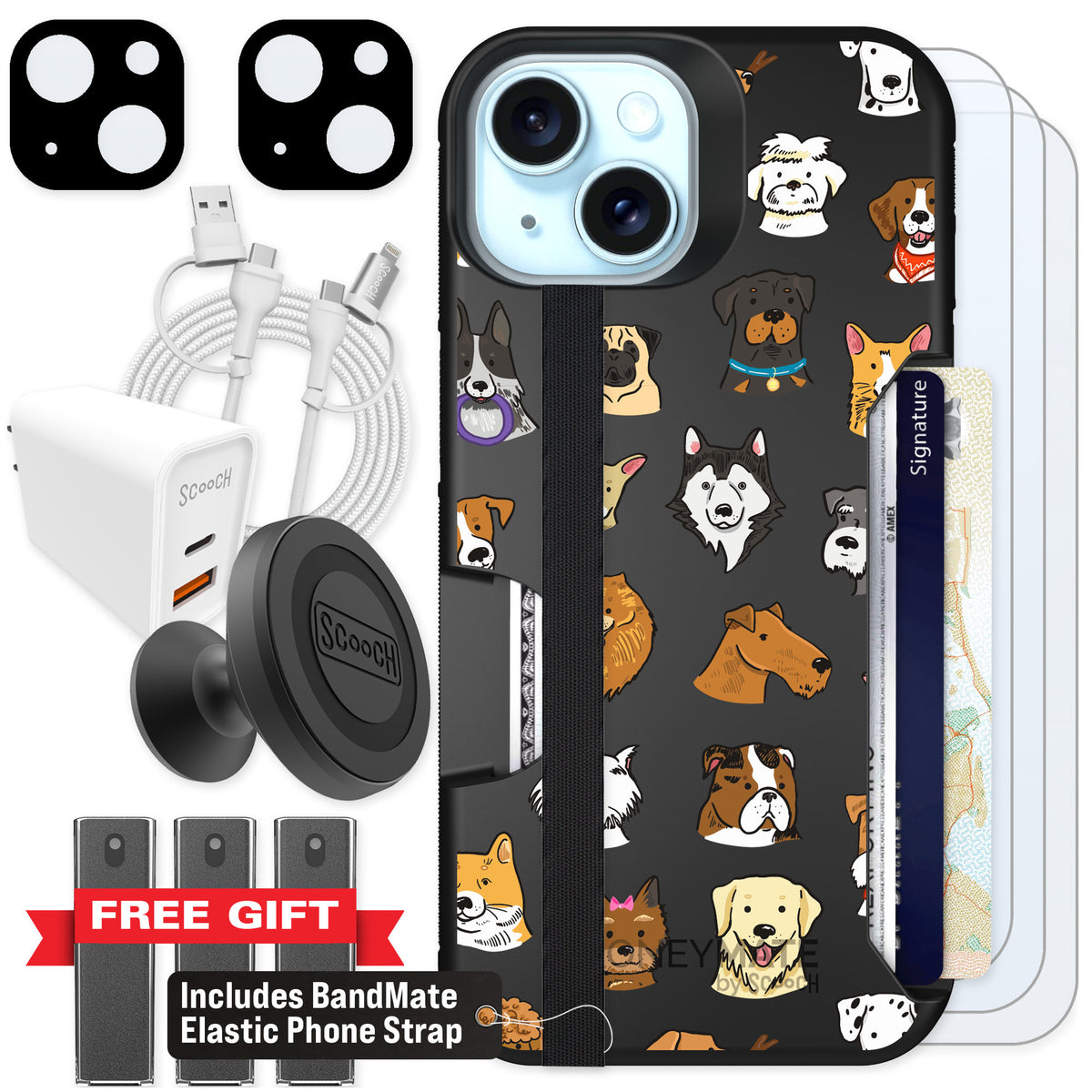 Scooch Moneymate Dog Squad for iPhone 14 — Ultimate Bundle