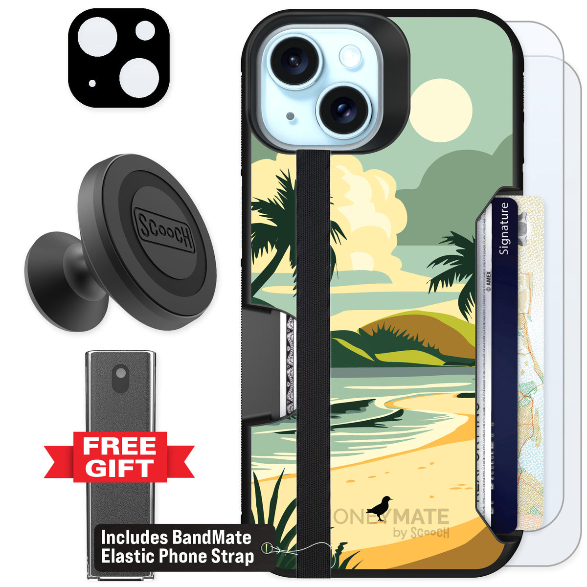 Scooch Moneymate Paradise Cove for iPhone 14 — Defender Bundle