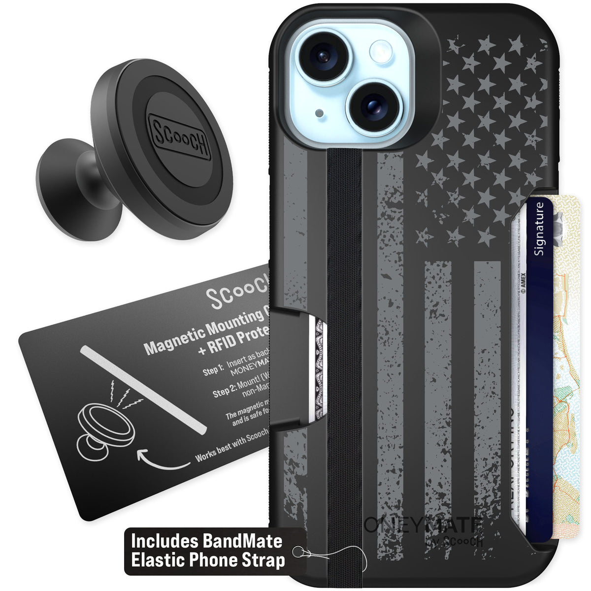 Scooch Moneymate Weathered Glory for iPhone 13 — Starter Bundle
