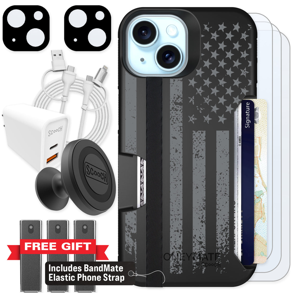 Scooch Moneymate Weathered Glory for iPhone 13 — Ultimate Bundle