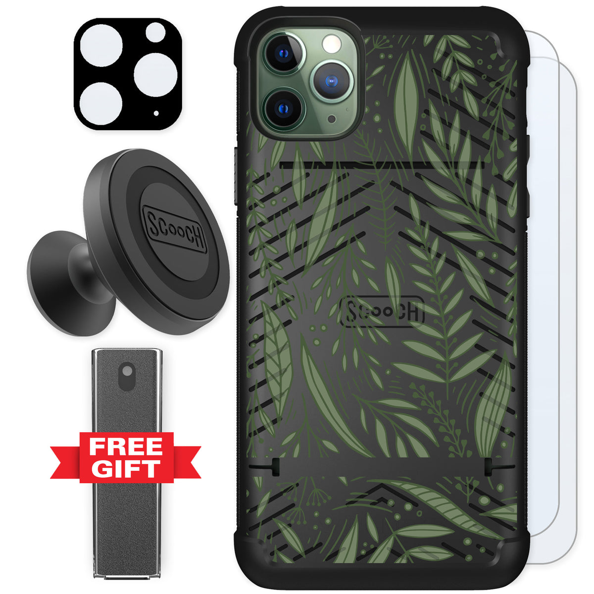 Scooch Wingmate Willow Garden for iPhone 11 Pro Max — Defender Bundle