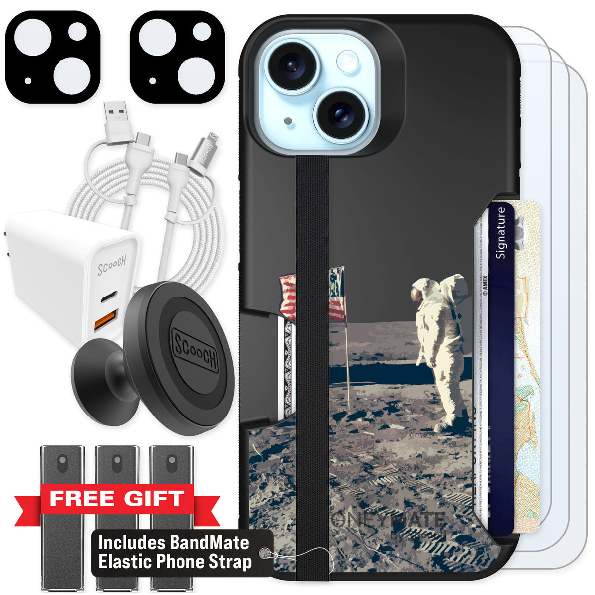 Scooch Moneymate Lunar Landing for iPhone 13 — Ultimate Bundle