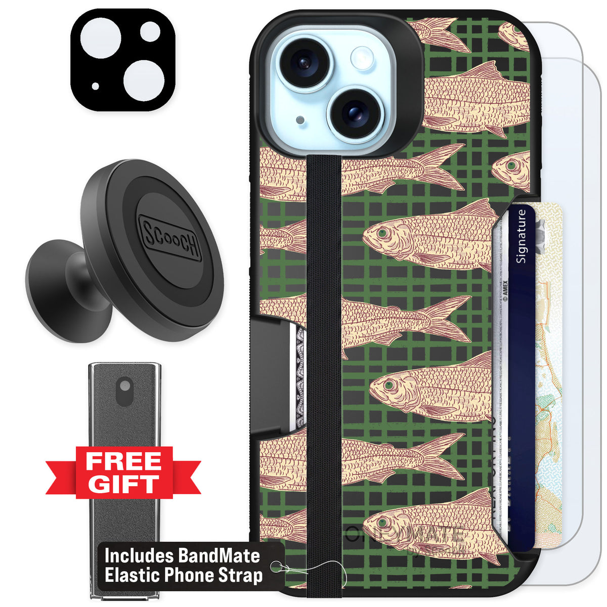 Scooch Moneymate Fresh Catch for iPhone 14 — Defender Bundle